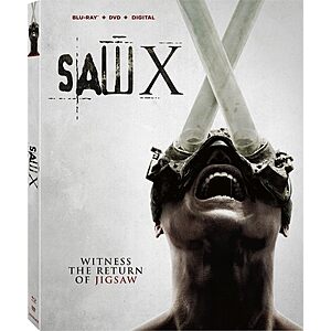 Saw X Bluray + DVD + Digital $7.99 Amazon.com