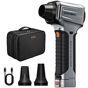 [PRIME] WOLFBOX MF500Pro Cordless Leaf Blower, Removable Battery & Case $169.99