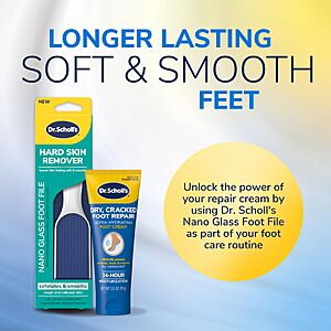 $4.42 S&S Q Dr. Scholl's Dry, Cracked Foot Repair Ultra-Hydrating Foot Cream Moisturizer, 3.5 oz,