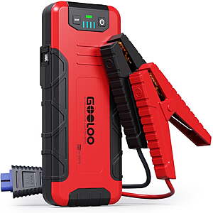 GOOLOO Car Battery Jump Starter, 4500A Peak Portable Jump Box(up to 10L Gas or 8L Diesel) with Quick Charge - $52.99
