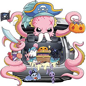 NYUWOAURC Pirate Trunk or Treat Car Decorations Kit for SUV,Halloween $8.99