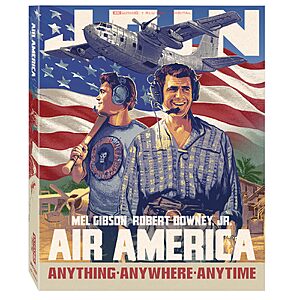 Air America 4K + Bluray + Digital Amazon Exclusive Steelbook $21.99 Amazon.com