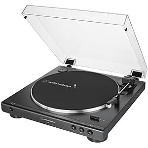 [Prime] $143.20* | Audio-Technica AT-LP60X-BK Fully Automatic Belt-Drive Stereo Turntable, Black at Amazon