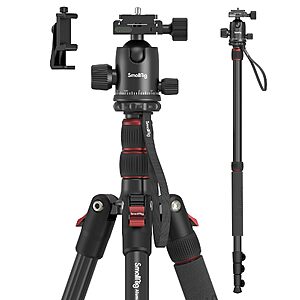 SmallRig 71"/180cm Aluminum Camera Tripod & Monopod CT-10 2 in 1 $48.93 + Free Shipping