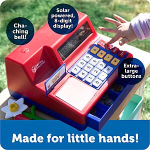 $34.97 FS AMAZON at $35 Learning Resources Pretend & Play Calculator Register Toy