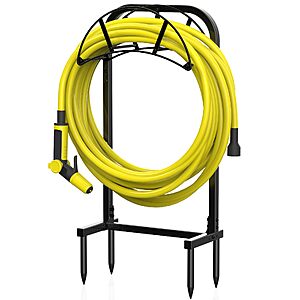 Suchek Garden Hose Holder, Upgraded 4 Spikes Water Hose Holder, Heavy Duty Hose $15.19