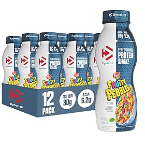 [Prime, SnS] $19.37* | 12-Pack 11.5-Oz Dymatize Performance Protein Shake (Fruity Pebbles) at Amazon ($1.61 each)