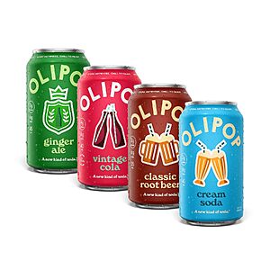 [Prime] 12-Pack 12-Oz OLIPOP Classic Soda Variety Prebiotic Soda $14.48 w/ S&S + Free Shipping