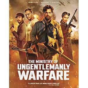 The Ministry Of Ungentlemanly Warfare - BLURAY, Digital, 4K ULTRA HD $13.99 Amazon.com