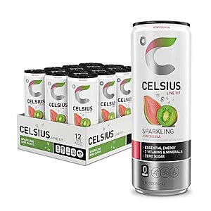 [Prime, SnS] $11.96* | 12-Pack 12-Oz CELSIUS Functional Essential Energy Drink (Kiwi Guava) at Amazon