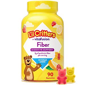 [S&S] $6.95: Lil Critters Kids Fiber Gummies, Sugar Free