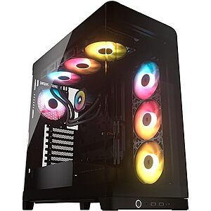 [AC] $148.88 | CORSAIR Frame 4500X RS-R ARGB Bundle – Includes 3X RS120R ARGB Fans, 1x RS120 ARGB Fan, 1x Nautilus RS 360 ARGB CPU Cooler – Black at Amazon
