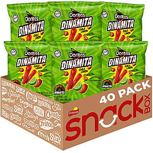$15.64 | ™Doritos Dinamita Chile Limon Rolled Tortilla Chips, 40 Count