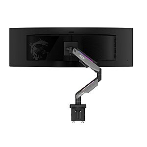 MSI MPG MT201R V2 RGB Gas Spring Monitor Arm, 44 Lbs, VESA (Gray) $96.54 + Free Shipping at Amazon