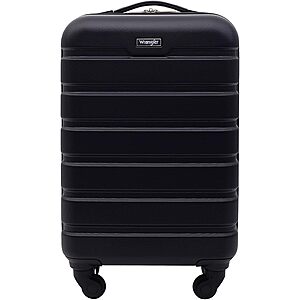 Wrangler 22.5" Hardside Spinner Carry-On Luggage, Black $28.19