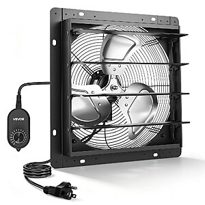 VEVOR 14 in Shutter Exhaust Fan Wall-Mount Automatic Louvers $45.27