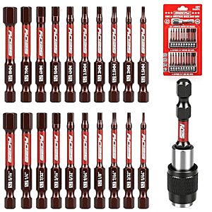 [Prime] $6.63* | 21-Pc Sedy 2.5" Hex Head Allen Wrench Drill Bit Set (SAE & Metric) at Amazon
