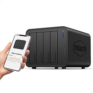TerraMaster F4-425 4-Bay NAS Intel N5095 CPU, 4GB RAM, 20% off $343.99.
