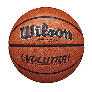 WILSON Evolution Game Basketball - Game Ball, Size 7-29.5" $59.99