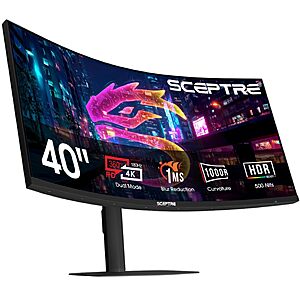 [Prime] Sceptre 39.7" 5K2K UHD+ 180Hz Curved Ultrawide VA Gaming Monitor $474.98 + Free Shipping