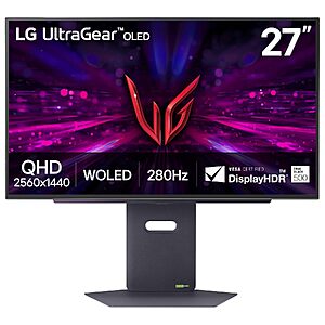 [Prime] LG UltraGear 27" 1440p OLED 280Hz Gaming Monitor $384.99 + Free Shipping