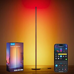 [Prime Day] Govee RGBIC Floor Lamp Basic, 1000lm LED Corner Lamp, Black $54.99