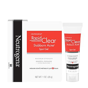 [S&S, AC] $5.76: Neutrogena Rapid Clear Stubborn Acne Spot Treatment Gel, 1 oz