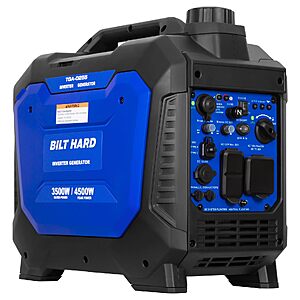 BILT HARD Dual Fuel Gas & Propane Powered Generator 4500W $375.99