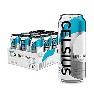 [Prime, SnS] $13.48* | 12-Count 16-Oz Celsius Essentials Sparkling Energy Drinks (Sparkling Dragonberry) at Amazon