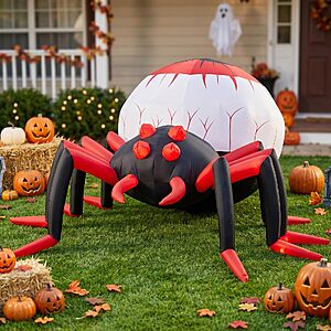 TRMESIA 8FT Halloween Inflatable Blow up Scary Spider Yard Party Decoration $29.99