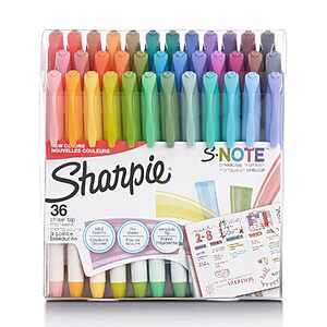 36-Count Sharpie S-Note Chisel Tip Pastel Markers & Highlighters (Assorted Colors) $13.01 w/ S&S + Free Shipping w/ Prime or on $35+