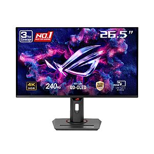 ASUS ROG XG27UCDMG 27 Inch 4K 240Hz Tandem QD-OLED G-SYNC Gaming Monitor $799