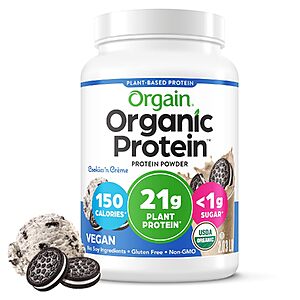 [Prime] 2.03-Lb Orgain Organic Vegan Protein Powder (Cookies & Cream) $20.40 w/ S&S + Free Shipping