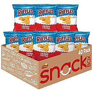 [SnS, AC] $13.30* | 40-Ct 1-Oz Ruffles Potato Chips (Cheddar Sour Cream) at Amazon