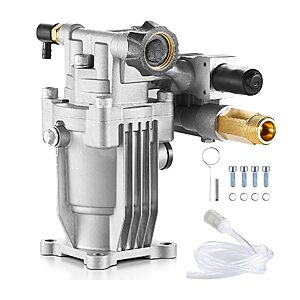 VEVOR Pressure Washer Pump, 3/4" Shaft Horizontal, 3100 PSI, 2.35 GPM, Replacement Power Washer Pumps Kit with Hardware and Siphon Tube $45.11