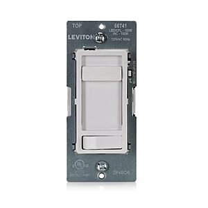 $16.90 PRIME: Leviton SureSlide LED Advanced Dimmer Switch for 150W Dimmable LED, Halogen and Incandescent Lighting