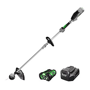 EGO Power+ ST1502SA 15 in. 56 V Battery String Trimmer Kit (Battery & Charger) SPLIT SHAFT W/ RAPID RELOAD & 2.5 AH BATTERY $139