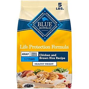 [SnS, AC] $5.24* | 5-Lb Blue Buffalo Life Protection Small Breed Adult Dry Dog Food at Amazon