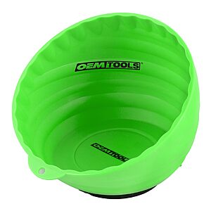 OEMTOOLS 25114 Magnetic Nut Cup Holds Up to 5 lbs. of Nuts, Bolts, & Screws ($8.63 w/ Free Prime Ship after 10% Coupon Redeem)