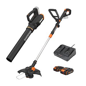 Worx 20V 12" 3-in-1 Cordless Weed Wacker & 360CFM Leaf Blower Kit, WG930.2 $149.99