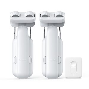 Prime: (2 Packs) SwitchBot Automatic Curtain Opener w/ Remote, Bluetooth Remote Control, WiFi&APP Control $129.99
