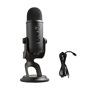 [Prime Day] Logitech Creators Blue Yeti USB Microphone for PC, Mac, Gaming, Recording, Streaming, Podcasting, Studio and Computer Condenser Mic with Blue VO!CE effects $80