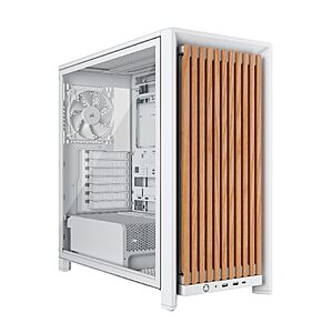 Prime Deal | Corsair Frame 4000D Wood RS Modular Mid-Tower ATX PC Case – White/Oak - $99.99 + FS