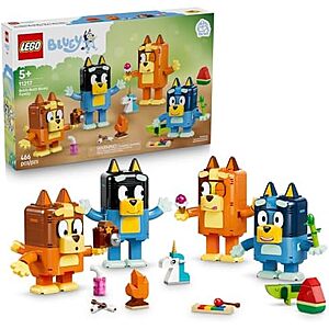 $56 | 466-Piece LEGO Bluey - Brick-Built Bluey Family (11217, 2026) at Amazon