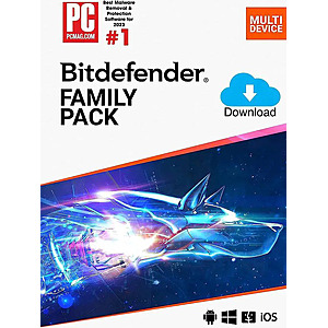 2-Year Bitdefender Family Pack 2026 Software (15 Devices / Digital Download) $33 & More