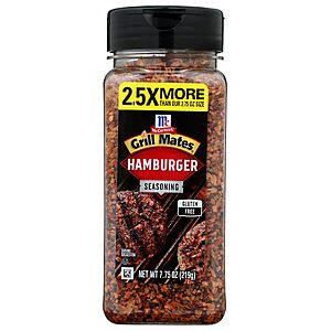 [S&S, AC] $3.60: McCormick Grill Mates Hamburger Seasoning, 7.75 oz