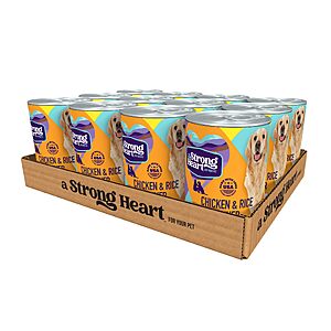 A Strong Heart Dog Food Loaf, Chicken & Rice, 13.2oz Cans, 12-Pack