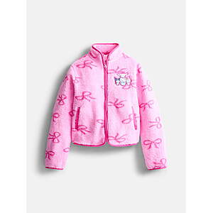 $14.00: Sanrio Girls Hello Kitty Fleece Zip-Up Jacket, Size 4-16
