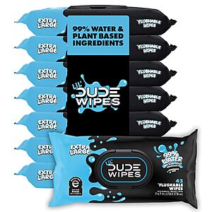 336-Count LiL' DUDE Flushable Potty Training Water Wipes (Unscented) $13.98 w/ S&S + Free Shipping w/ Prime or on $35+