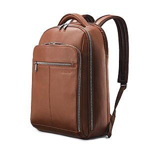 Samsonite Classic Leather Backpack, Cognac , One Size $73.69